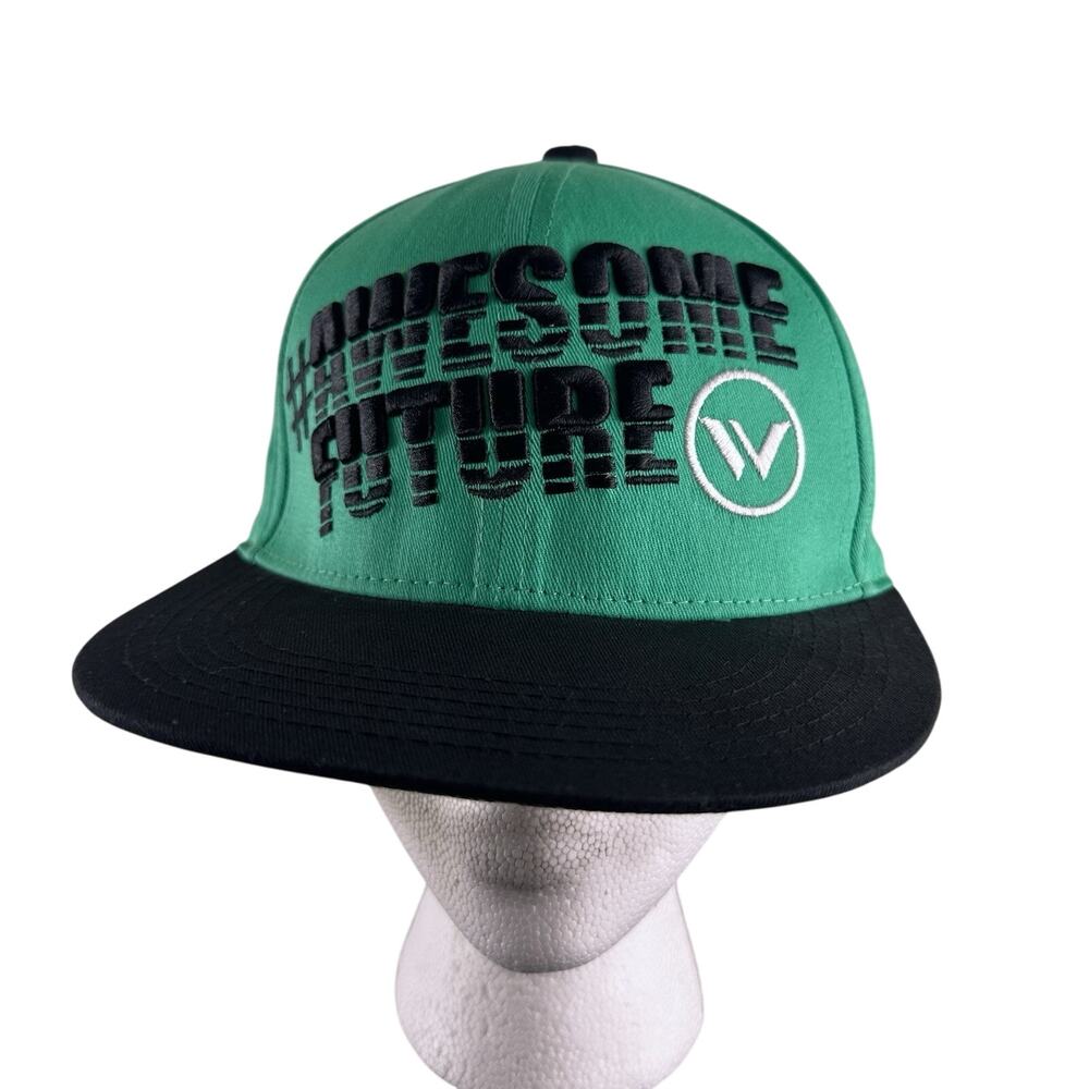 Shaun White #AWESOMEFUTURE‎ Snapback Hat Baseball Cap Flat Bill Snowboard Green